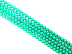 Matte Shell Pearl Seagreen Round Beads 10Mm