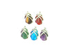 Assorted Stones Pendant 22X35Mm
