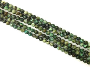 African Turquoise Round Beads 4Mm