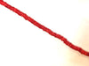 Bamboo Coral Red Heishi 2X10-4X10Mm
