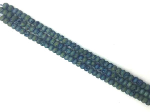 Agate Druzy Blue Roundel 8 Inch 5X8Mm