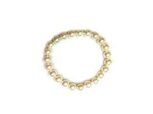 Heat Coloring Shell Pearl White Bracelet 8Mm