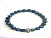 Lapis Malachite Turquoise Silver Skull Beadad Bracelet 8Mm