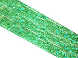 Matte Candy Color Glass Aqua Round Beads 8Mm
