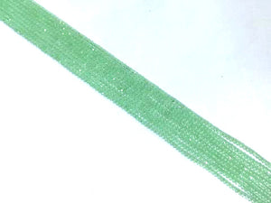 Green Jade Super Precision Cut Faceted Rounds 14 Inch 2Mm