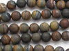 Matte Iron Tiger Round Beads 12Mm