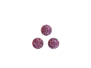 Shamballa Light Purple Round Beads 10Mm
