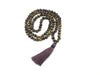 Tiger Eye Tassel Necklace 108Pcs 6Mm