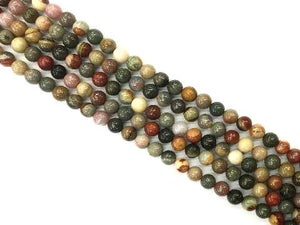 Polychrome Jasper Round Beads 12Mm