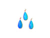 Blue Magnesite Teardrop Pendant 18X35Mm