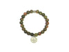 Unakite Metal Guajian Bracelet 8Mm