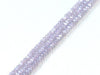 Thunder Polish Glass Crystal Light Purple Faceted Roundel 2X3Mm