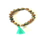 Rhyolite Tassel Bracelet 8Mm
