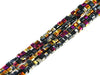 Thunder Polish Glass Crystal Black Purple Faceted Cube 2X2Mm