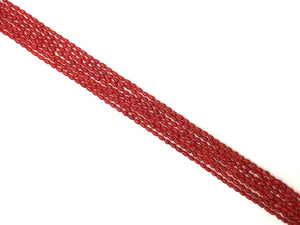 Bamboo Coral Red Teardrop 3X5Mm