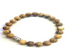 Picture Jasper Silver Buddha Beaded Bracelet 8Mm