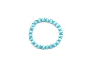 Artificial Opal Turquoise Blue Bracelet 8Mm