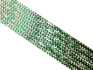Silver Pyrite Green Round Beads 8Mm