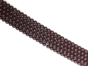 Matte Shell Pearl Brown Round Beads 12Mm
