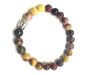 Moukaite Silver Buddha Beaded Bracelet 8Mm