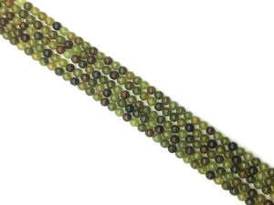 Green Garnet Round Beads 6Mm