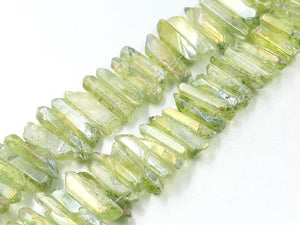 Crystal Quartz Ab Green Stick(Egaduated) 8X25-12X50Mm