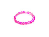 Matte Candy Color Glass Rose Bracelet 8Mm