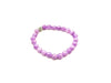 Color Crack Crystal Shamballa Purple Bracelet 8Mm
