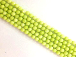 Color Jade Light Green Faceted Rounds 8Mm