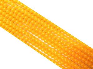 Resin Yellow Round Beads 8Mm