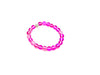 Matte Candy Color Glass Shamballa Rose Bracelet 8Mm