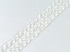Thunder Polish Glass Crystal White Faceted Teardrop 3X5Mm