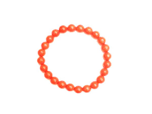 Heat Coloring Shell Pearl Coral Bracelet 8Mm