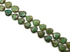Dragon Agate Green Faceted Heart 20X22X10Mm