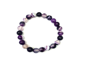 Purple Sardonyx Bracelet 8Mm