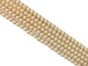 Resin White Round Beads 6Mm