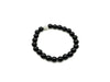 Glass Shamballa Black Bracelet 8Mm