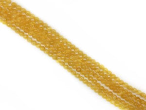 Color Stone Gold Round Beads 4Mm