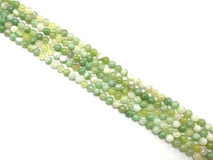 Color Sardonyx Green Grapes Round Beads 6Mm