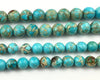 Impression Jasper Blue  round beads 10mm