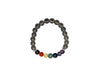 Smokey Quartz 7 Chakras Bracelet 8mm