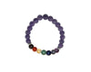 Amethyst 7 Chakras Bracelet 6mm