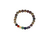 Red Creek Jasper 7 Chakras Bracelet 8mm