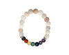 Matte Aventurite Pink 7 Chakras Bracelet 8mm