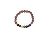 Gold Sand Stone 7 Chakras Bracelet 6mm