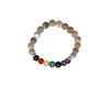Crazy Lace Agate 7 Chakras Bracelet 8mm