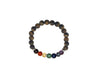 Tigey Eye 7 Chakras Bracelet 6mm
