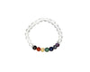 Crystal Quartz 7 Chakras Bracelet 6mm