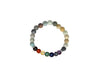 Black Coludy Amazonite 7 Chakras Bracelet 8mm