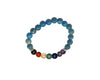 Impression Jasper Blue 7 Chakras Bracelet 6mm